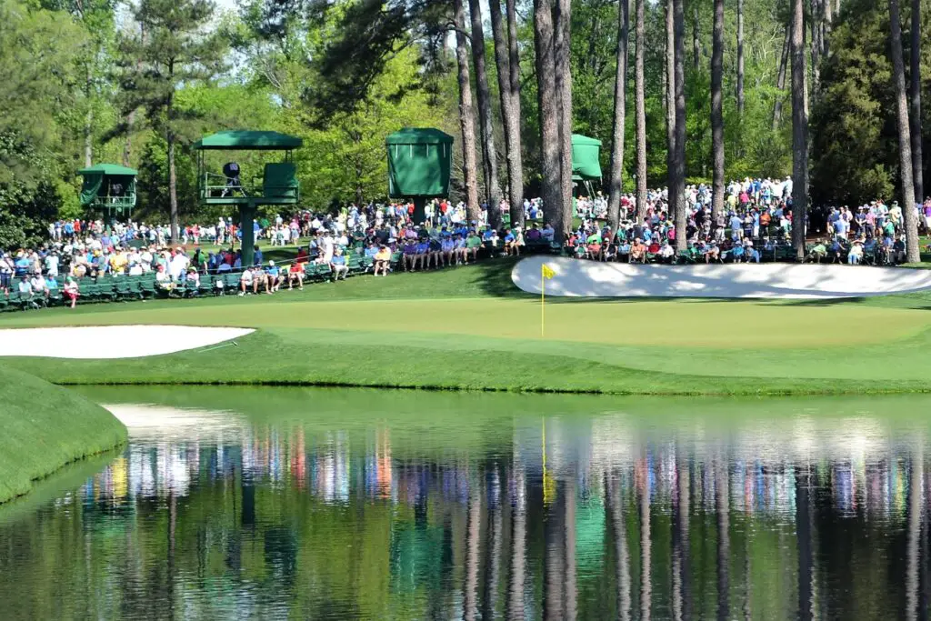 The 16th Green at Augusta National.