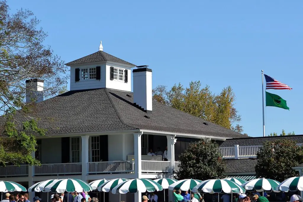 The famed clubhouse at Augusta National.