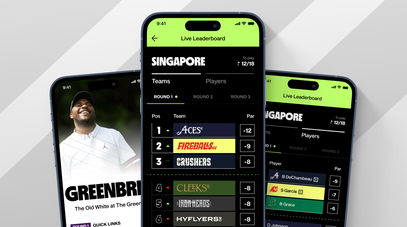 Live golf app